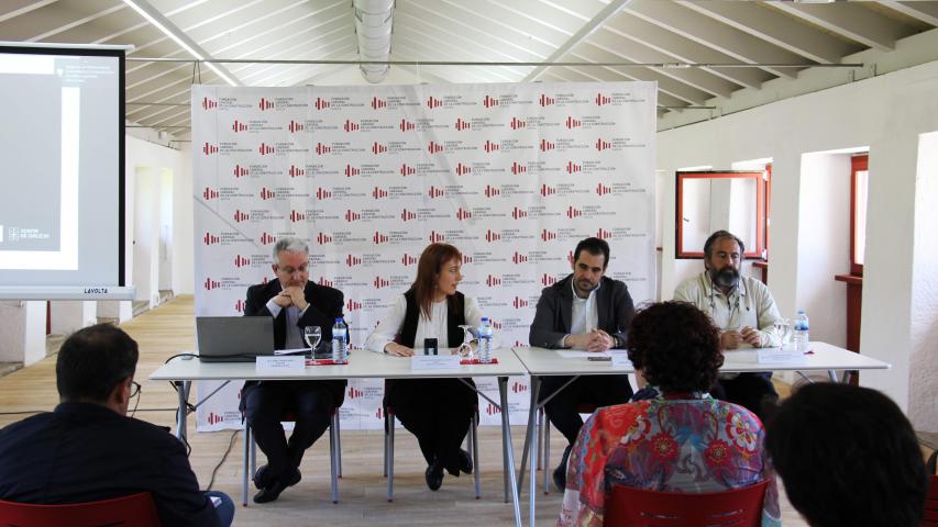 De izq. a dcha.: Daniel Lorenzo Santos, Belén Hernández Lafuente, Fernando García Novo y Ángel Panero Pardo.