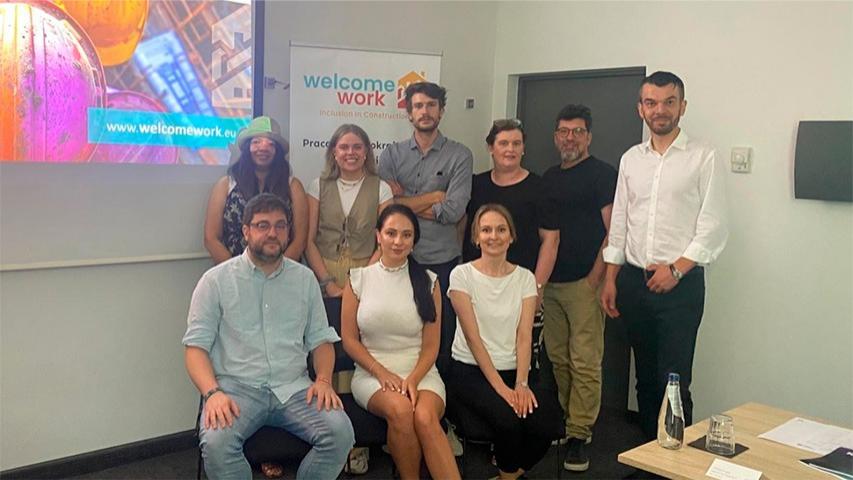 Group photo of the 'Welcome Work' consortium.