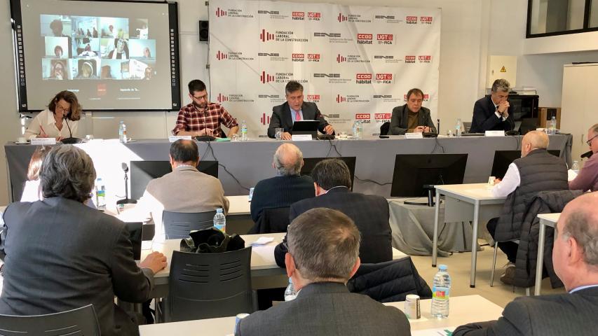 Un momento durante el Patronato de la Fundación Laboral, en Madrid.