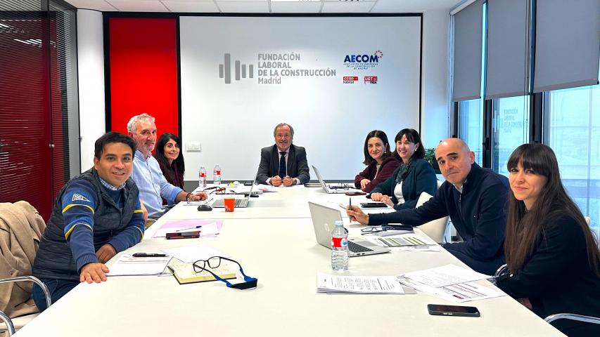 Equipo de organización de Fescomad con el gerente de la FLC Madrid, Francisco Castrillo.