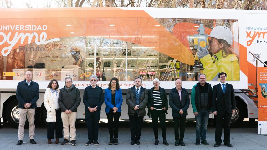 Representación institucional en la apertura de Universidad Pyme en Ruta de Pamplona.