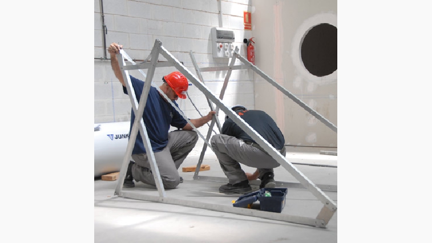 Alumnos de la Fundaci&oacute;n Laboral. 
